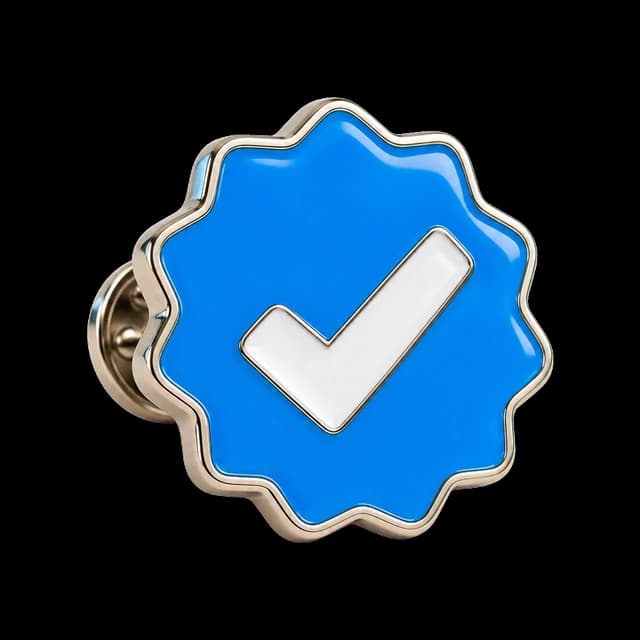 Blue check