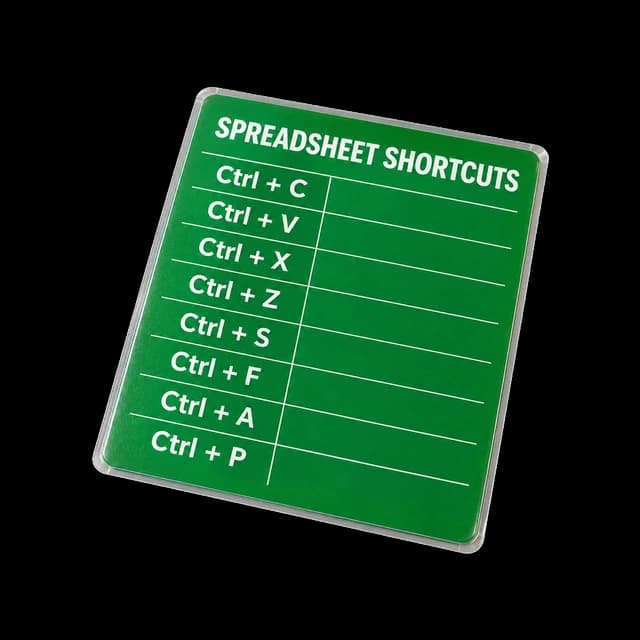 Excel shortcut cheat sheet