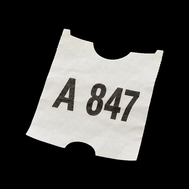 Queue number ticket