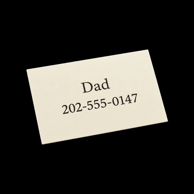 Dad's phone number