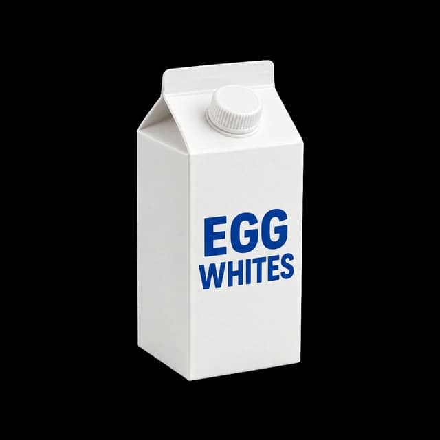 Egg whites carton