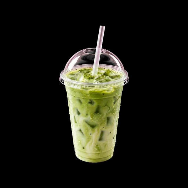 Iced oat matcha