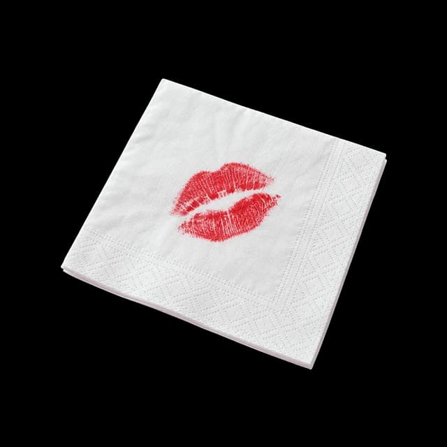 Lipstick napkin