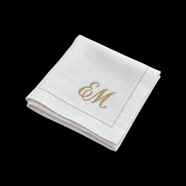 Monogrammed napkin