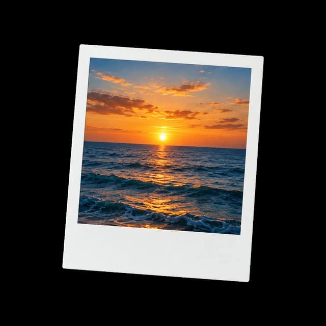 Sunset polaroid